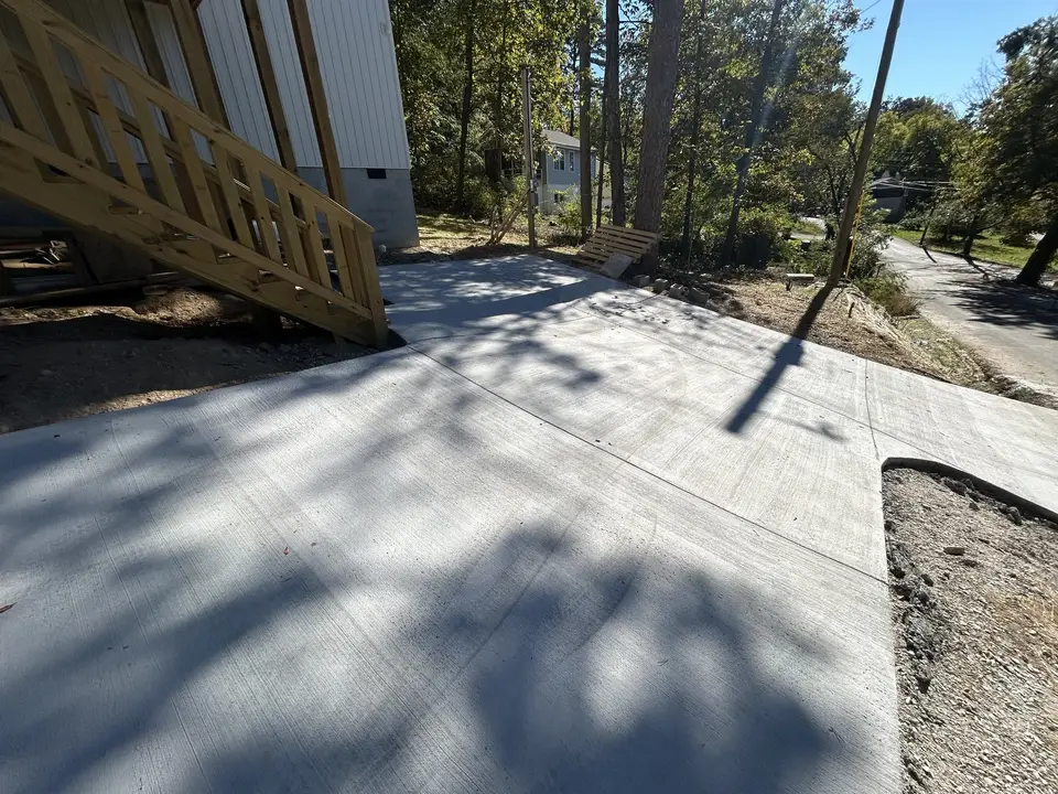 After: concrete driveway